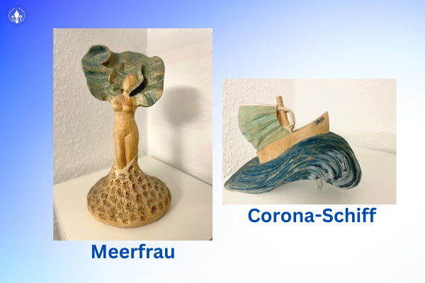 Wie meine kreativen Hobbies mein Leben verändert haben 3 Meerfrau Coronaschiff Holzschnitzen