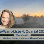 To want liste porträt und nebel landschaft