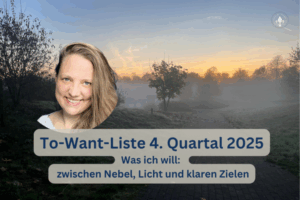 To want liste porträt und nebel landschaft