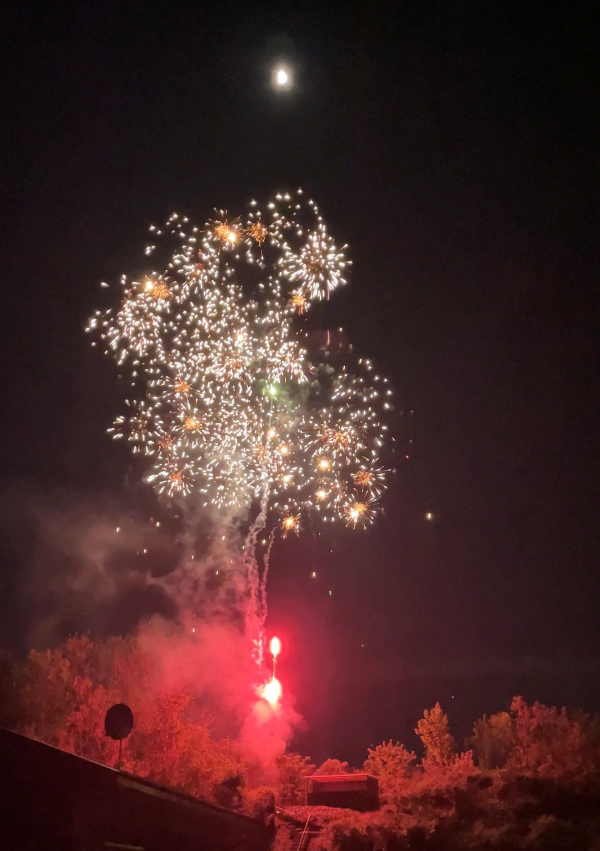 065 Geburtstagsfeier bei Freunden mit Feuerwerk